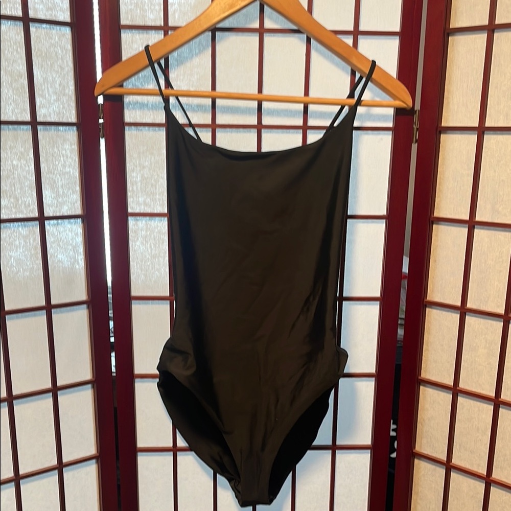 Black One-Piece Swimsuit